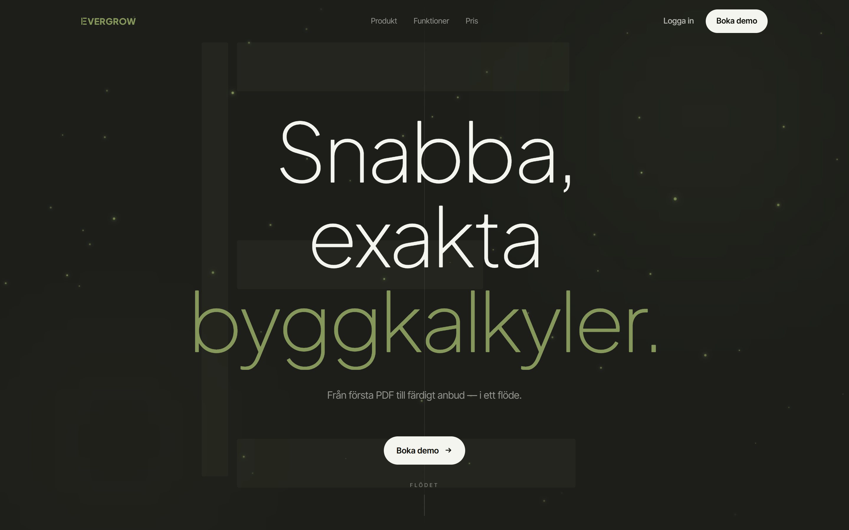 Evergrow – Kalkylplattform för byggbranschen