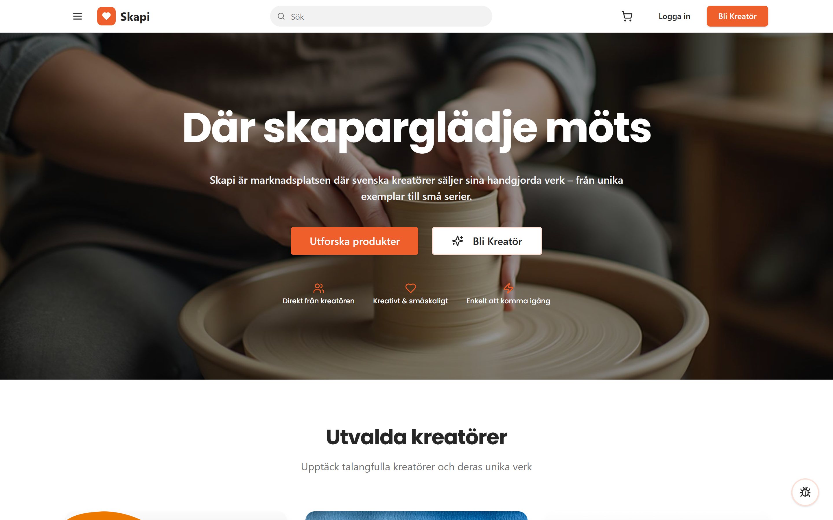 Skapi – Marknadsplats för handgjorda verk